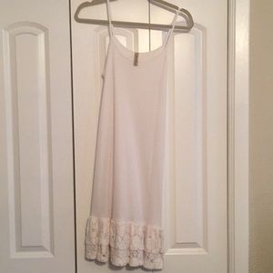 Lace ruffle dress extender